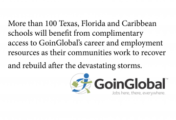Goinglobal Donates Market-Leading Career Resources to Schools Affected by Hurricanes